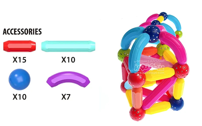 Magnetic Building Sticks Blocks Toy