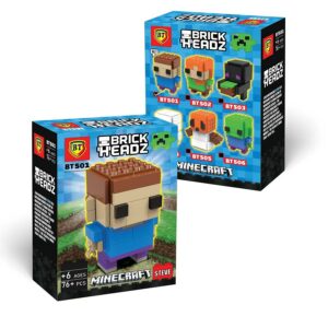 لگوی ماینکرفت STEVE برند بی تی  ( BRICK HEADZ) – کد BT501