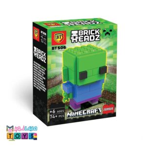 لگوی ماینکرفت ZOMBIE برند بی تی ( BRICK HEADZ) - کد BT506