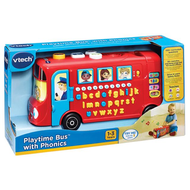اتوبوس موزیکال هوش و سرگرمی وی تک Playtime Bus with phonics vtech 150003