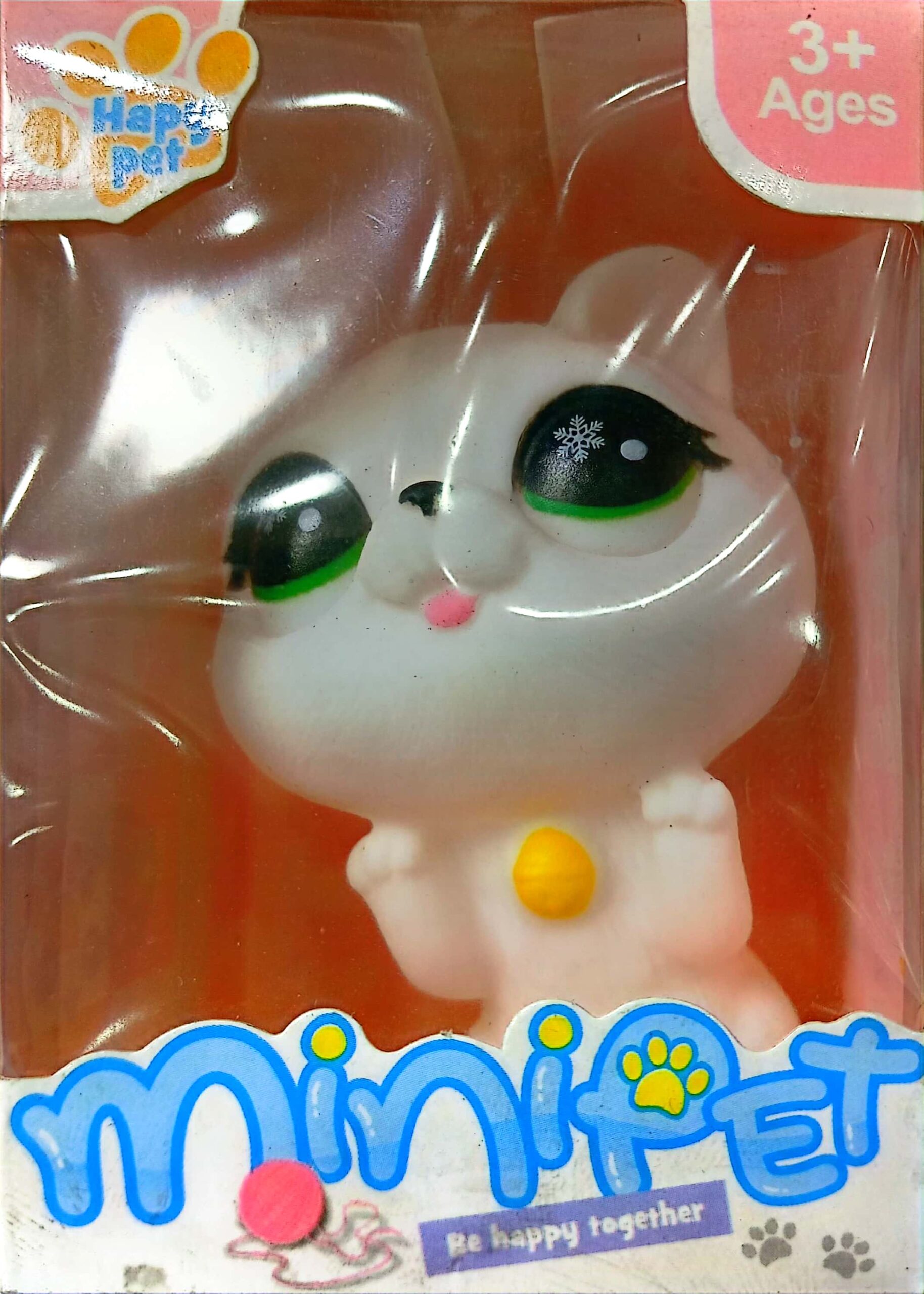 گربه جعبه ای MINI PET - رنگ سفید چشم سبز کد 126