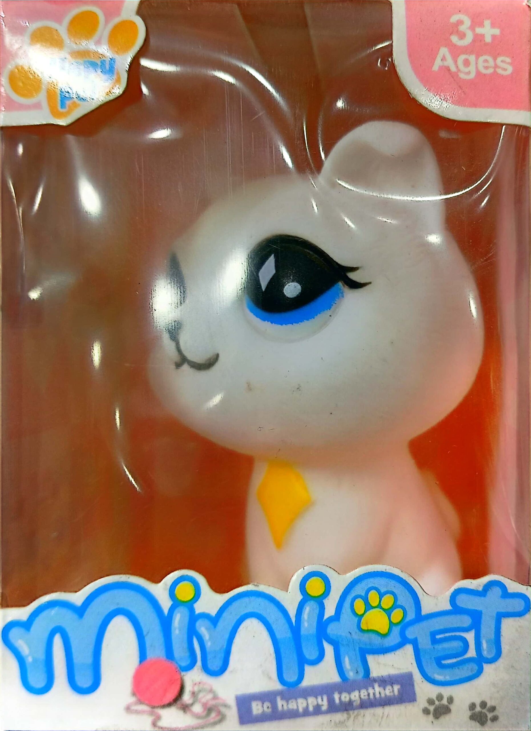 گربه جعبه ای MINI PET - رنگ سفید چشم آبی کد 126