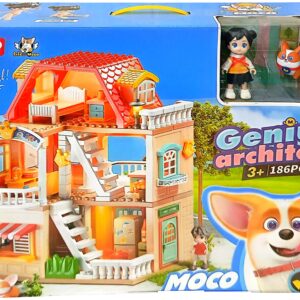 لگو خانه عروسکی 186 قطعه فلو – کد FEELO GENIUS ARCHITECT- 1801
