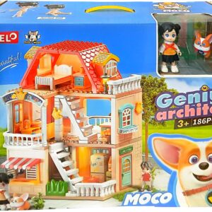 لگو خانه عروسکی 186 قطعه فلو - کد FEELO GENIUS ARCHITECT- 1801