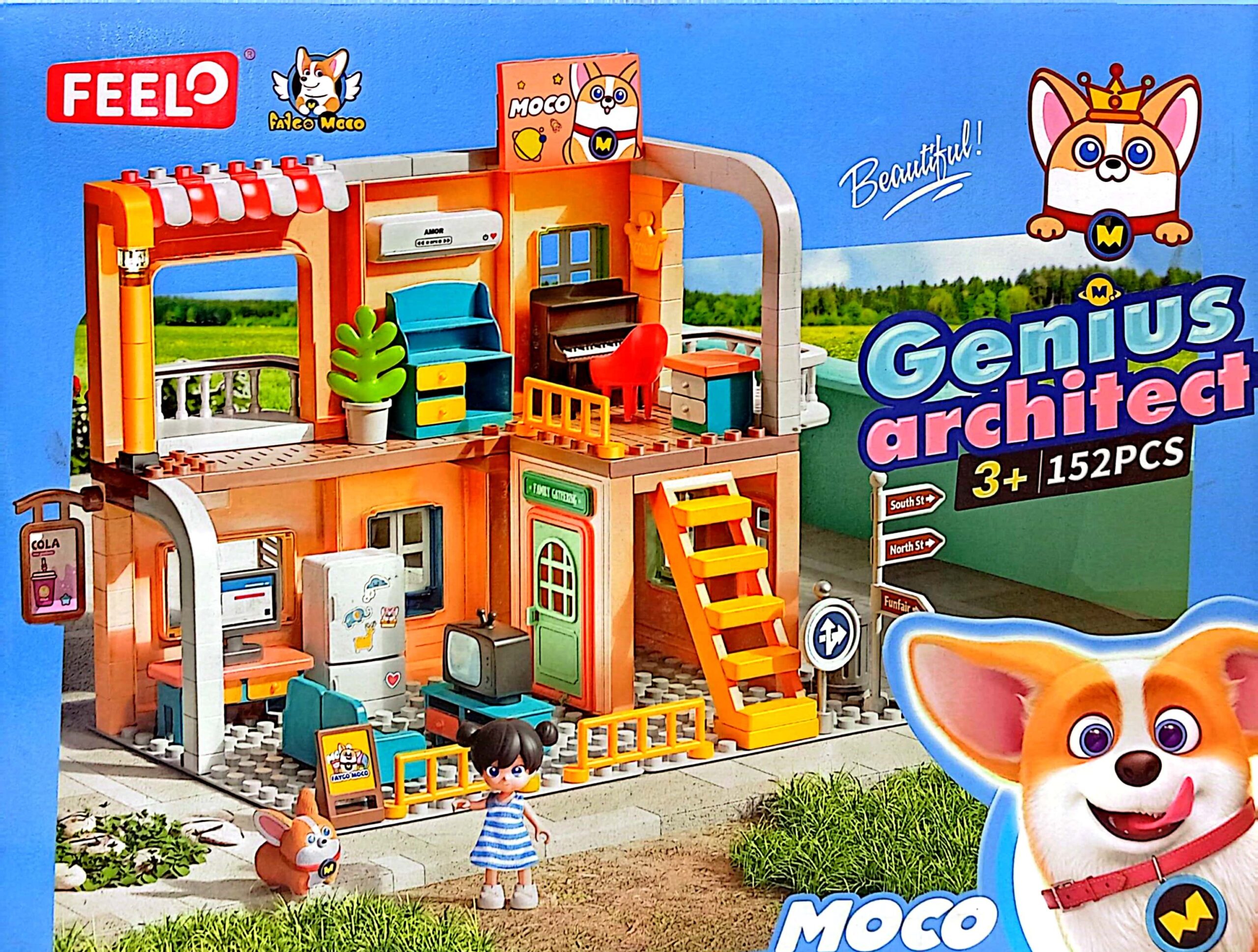 لگو خانه عروسکی 152قطعه فلو - کد FEELO GENIUS ARCHITECT- 1806