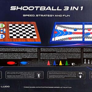 شوتبال 3 بازی (شوتبال،منچ،شطرنج) – SHOOTBALL 3 IN 1