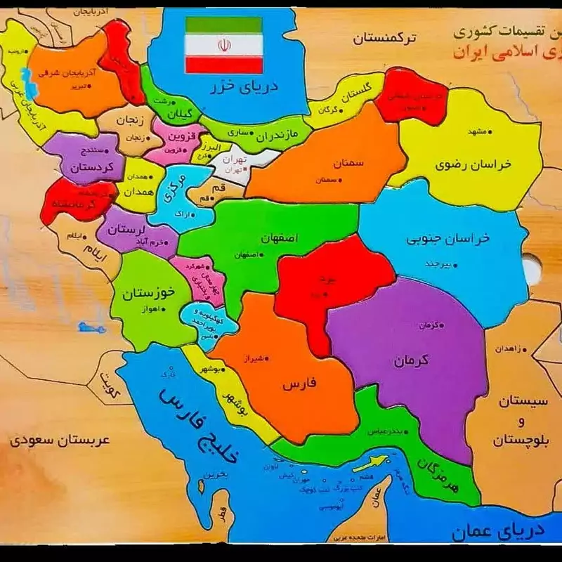 جورچین نقشه ایران