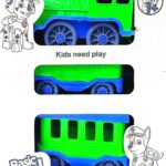 قطار جعبه ای Happy Train سبز - کد 130-1