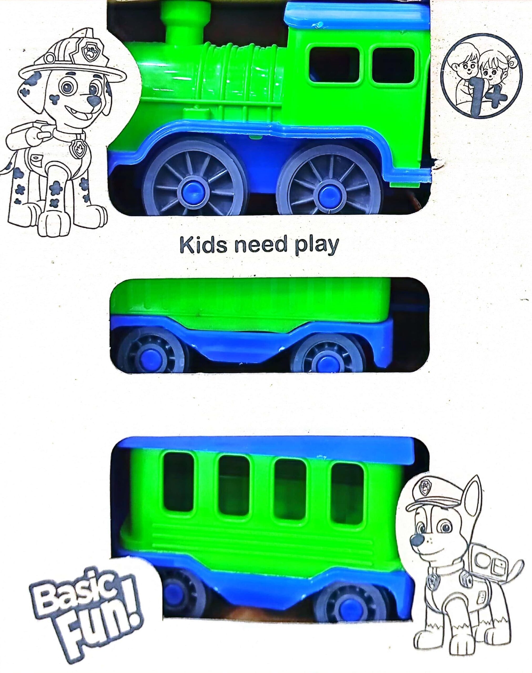 قطار جعبه ای Happy Train سبز - کد 130-1