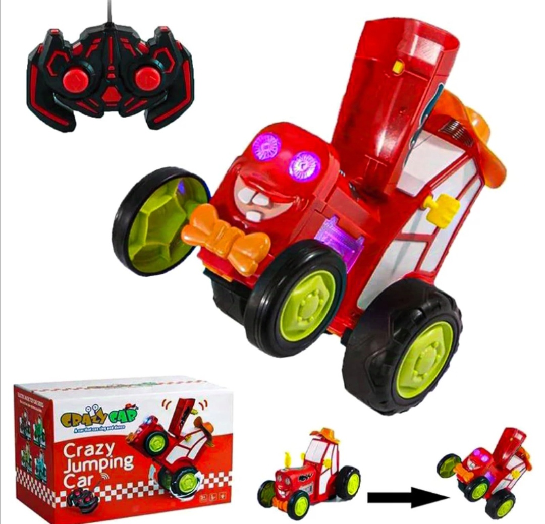 ماشین تراکتور دیوانه شارژی چراغدار CRAZY CAR - کد 2101A