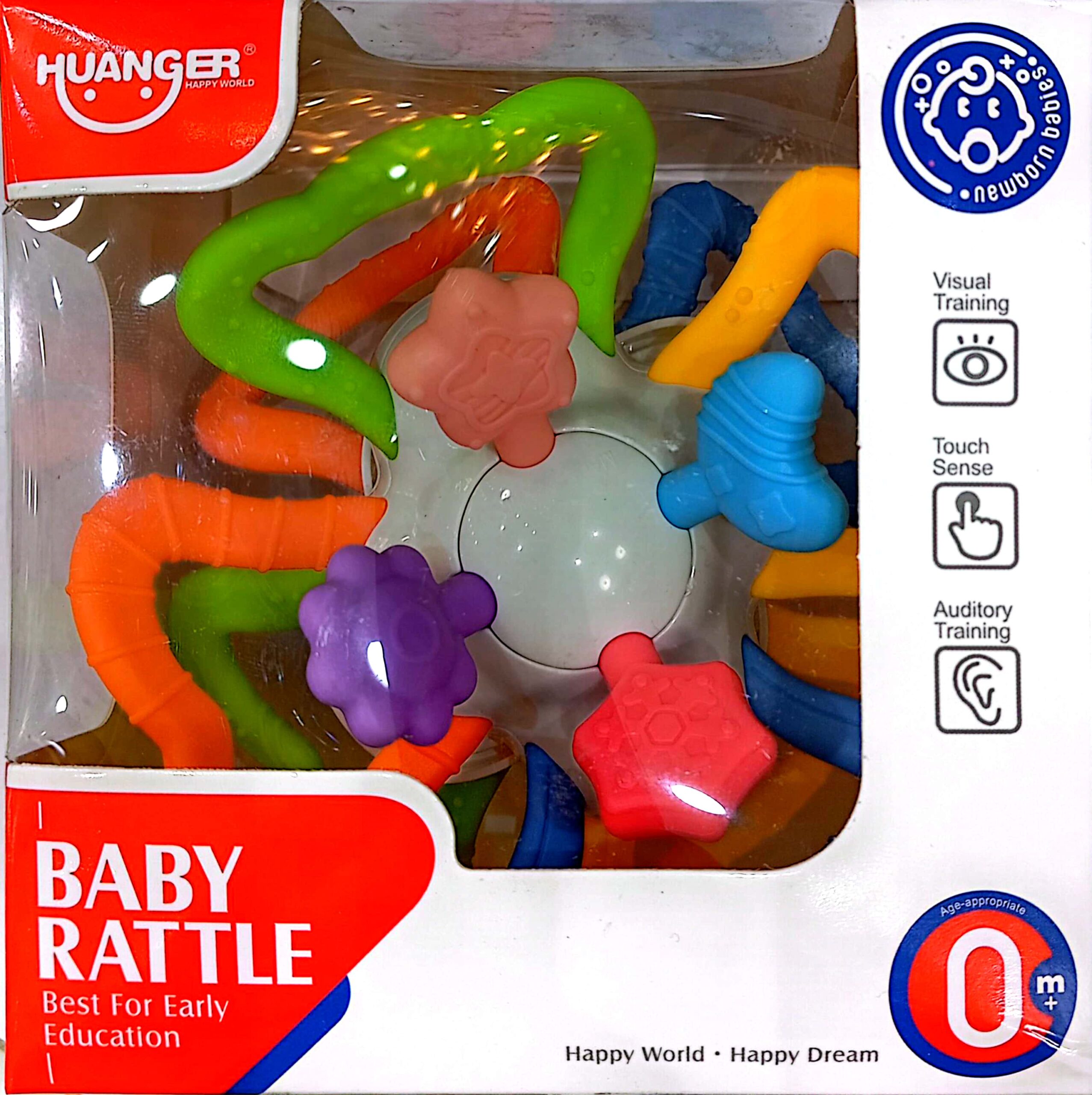 توپ دست ورزی جغجغه دندانگیر هانگر HUANGER - کد 0198 - مارکاتویز
