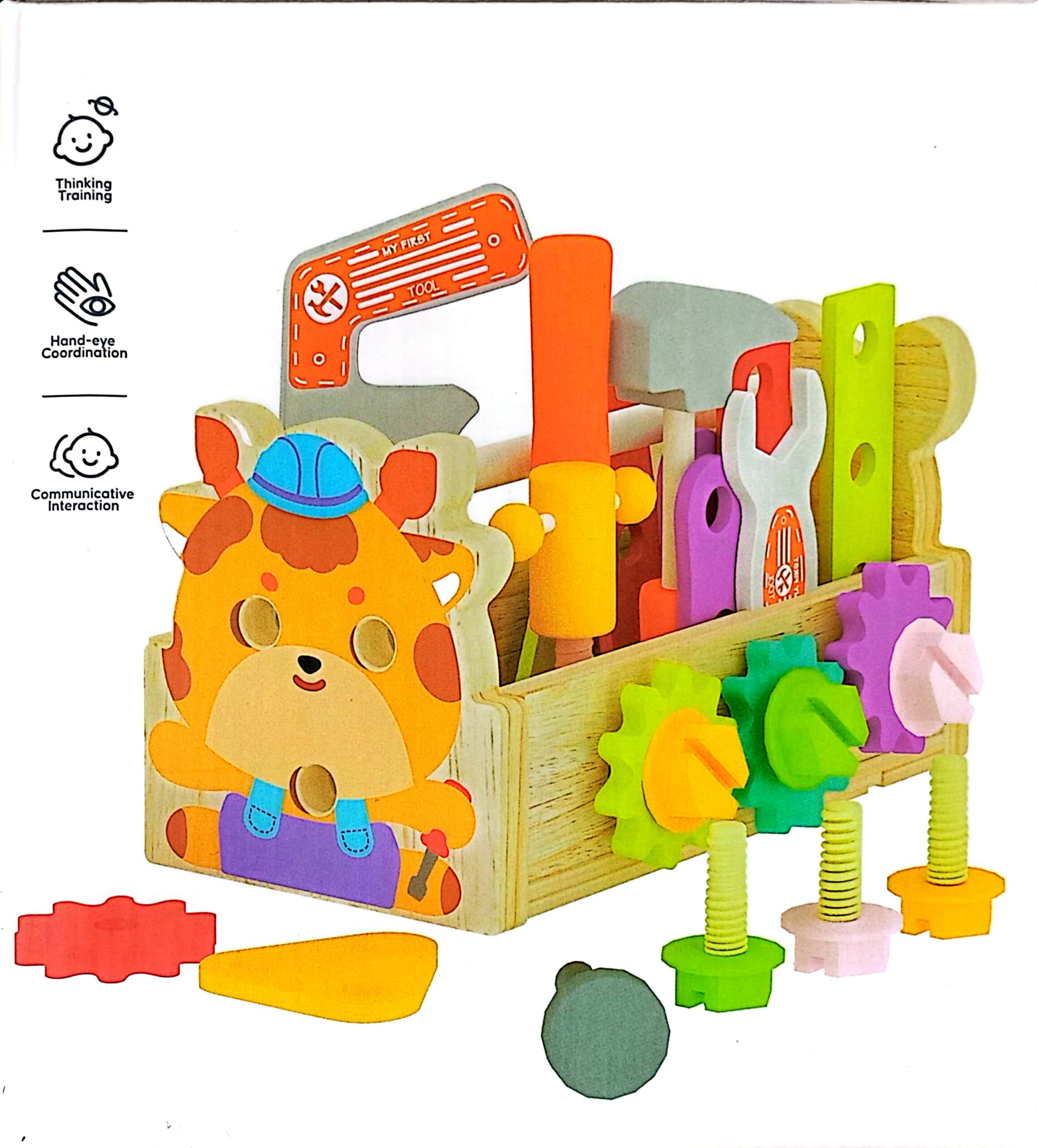 جعبه ابزار چوبی - کد 742-مارکاتویز