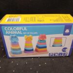 پازل چوبی ستونهای حیوانات رنگارنگ - کد ma14-مارکاتویز